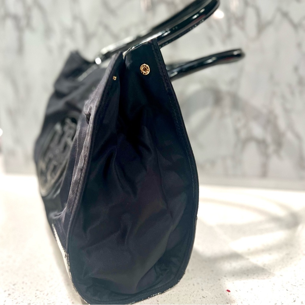 Tory Burch Black Nylon Small Ella Tote - Picture 6 of 16
